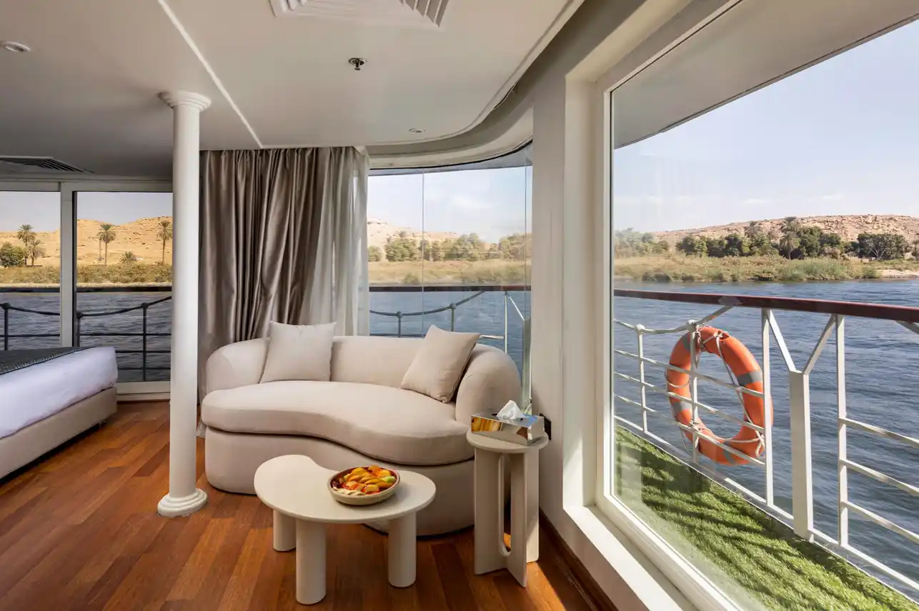 Cabin aboard the Grand Mandarine Nile Cruise Nile cruise